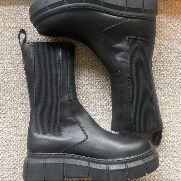 ALOHAS Black Combat & Moto Boots - Picture 1 of 4